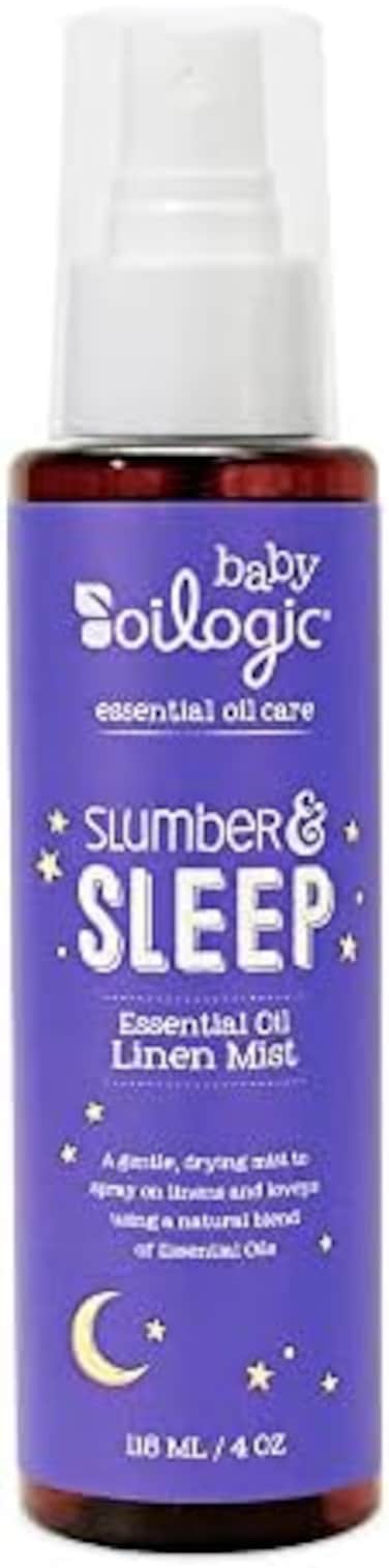 سبراي النوم والنوم للأطفال الرضع والصغار - قماش للعلاج العطري للاسترخاء والتهدئة في الغرفة ورذاذ من الكتان مع مزيج من الزيوت العطرية النقية والطبيعية 100% - مزيج زيت اللافندر والبابونج