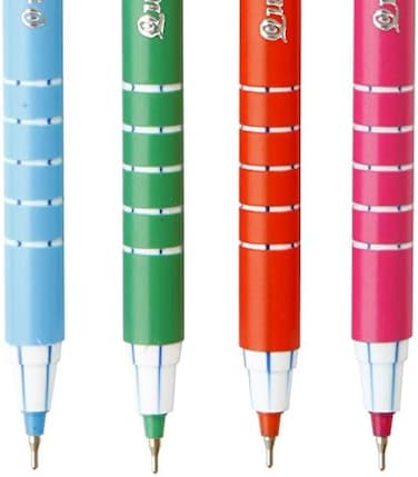 Quantum Ballpoint Pen 0.5mm Skate 111, Blue Ink Pack 4 Pcs.