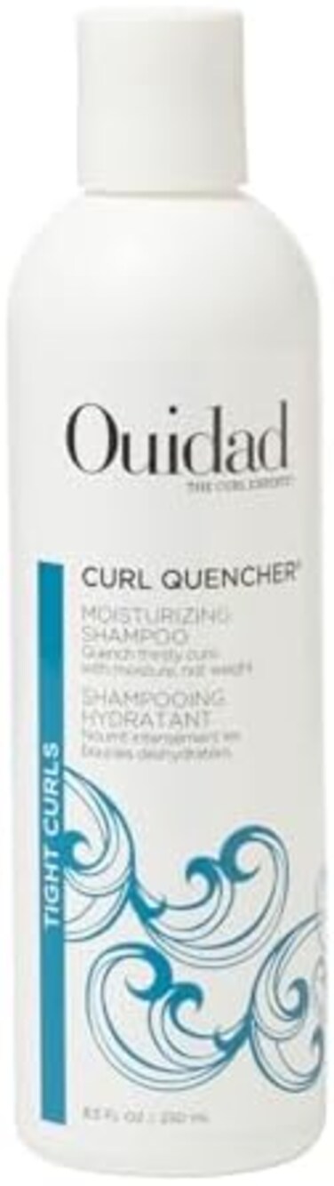 Ouidad Curl Quencher Moisturizing Shampoo - 8.5 Fl Oz, Nourished &amp; Hydrated Curls, Vegan &amp; Color Safe Shampoo With Chamomile &amp; Vitamin A &amp; E, For Tight Curls, No Silicones, Sulfates &amp; Parabens