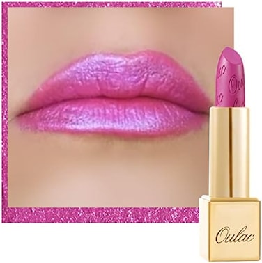 Oulac Pink Lipstick For Women With Metallic 3D Shine Lightweight Hydrating Formula, High Impact Lip Color, Full Coverage Lip Makeup, Christmas Gifts For Women, Velocity(15)