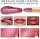 Oulac Pink Lipstick For Women With Metallic 3D Shine Lightweight Hydrating Formula, High Impact Lip Color, Vegan Beauty, Full Coverage Lip Makeup, Christmas Gifts For Women, Cosmopolis(01)