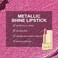 Oulac Pink Lipstick For Women With Metallic 3D Shine Lightweight Hydrating Formula, High Impact Lip Color, Vegan Beauty, Full Coverage Lip Makeup, Hip &amp; Hippie(11)