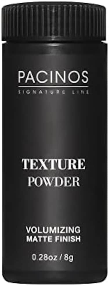 مسحوق نسيج باتشينوس - مسحوق خفيف الوزن لرفع الجذور مع لمسة نهائية جافة غير لامعة للحصول على الملمس والحجم والسمك، زجاجة شيكر لسهولة تصفيف الشعر، 8 جم.