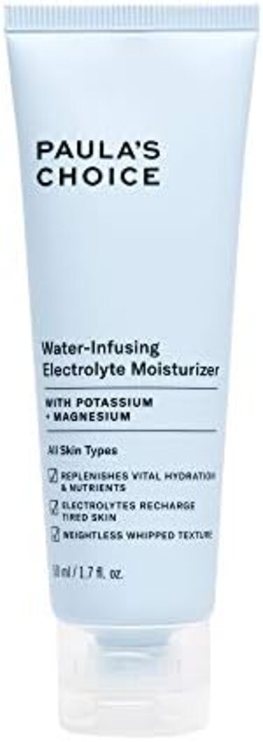 مرطب الوجه بالكهرباء المملوء بالماء من باولا تشويس، ترطيب عميق خفيف الوزن لجميع أنواع البشرة بما في ذلك البشرة الجافة والمعرضة لحب الشباب، 1.7 أونصة