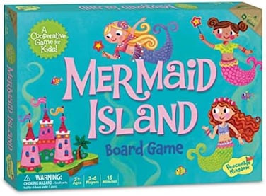 Peaceable Kingdom Mermaid Island Co-Operative Board Game