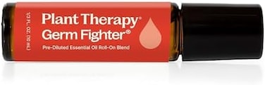 Plant Therapy Germ Fighter Synergy Pre-Diluted Essential Oil Roll-On 10ml (1/3 Fl Oz). Ready To Use