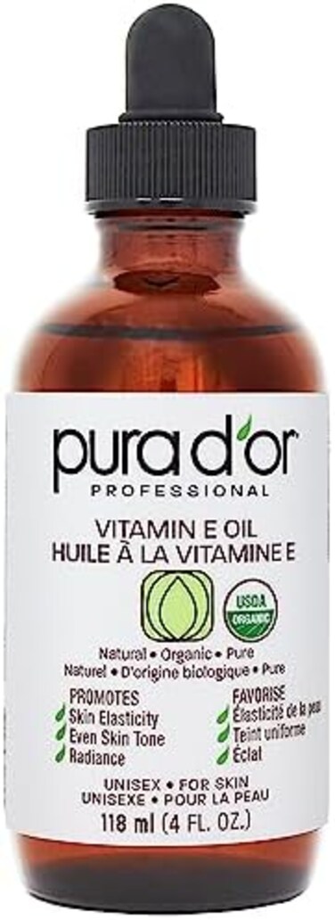 زيت فيتامين E العضوي من بورا دور (4 أونصة)