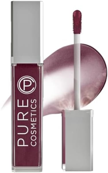 Pure Cosmetics Pure Illumination Natural Hydrating Lip Gloss Push Button Light Up With Mirror - Passion, 0.30 Fl. Oz. / 9ml
