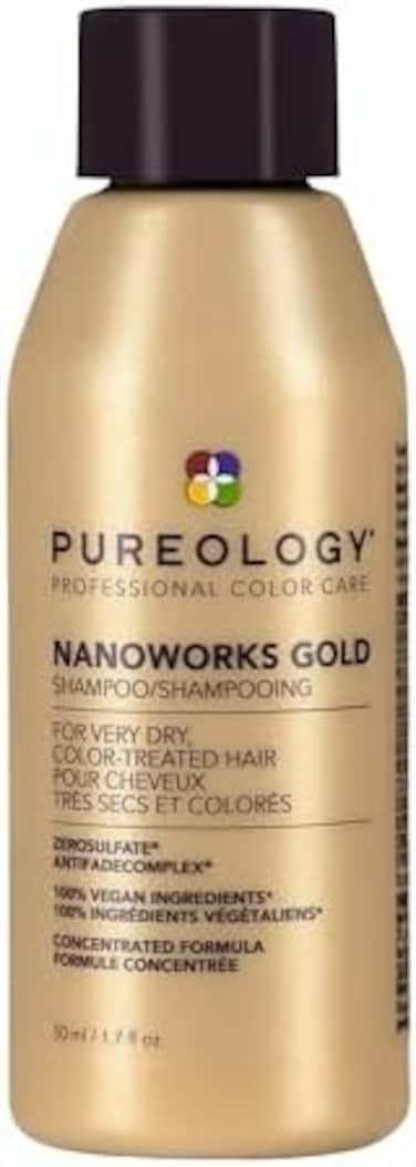 Pureology Nanoworks Gold Shampoo, For Very Dry, Color-Treated Hair, Renews Softness &amp; Shine, Sulfate-Free, Vegan
