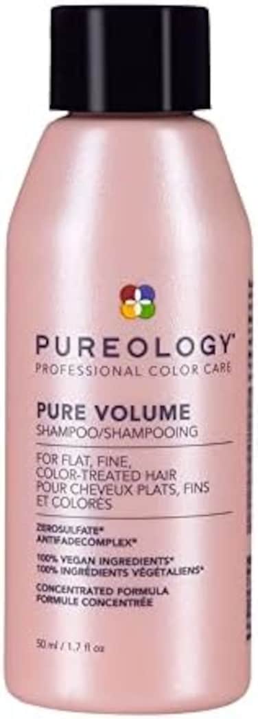 Pureology Pure Volume Shampoo, For Flat, Fine, Color-Treated Hair, Adds Lightweight Volume And Body, Clarifies Buildup, Sulfate-Free, Vegan