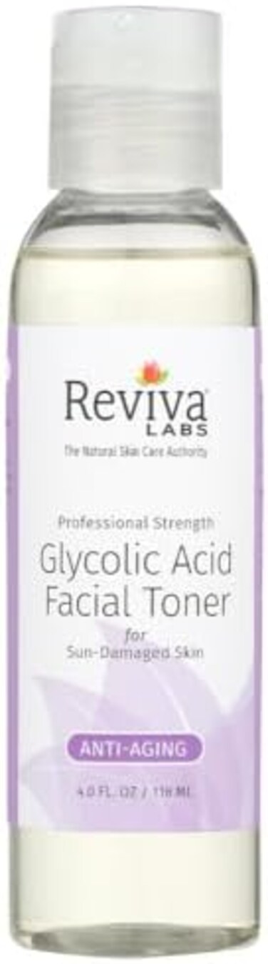 ريفيفا لابز تونر الوجه بحمض الجليكوليك 4 أونصة (4 أونصة).