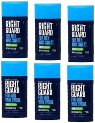 مزيل العرق رايت جارد سبورت لمدة تصل إلى 48 ساعة، منعش 2.6 أونصة (عبوة من 6 قطع)