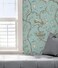Scs3846 Robin Egg Chinoise Exotique Self Adhesive Wallpaper, Blue