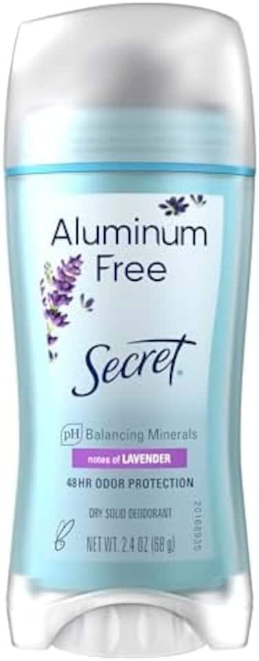 Secret Aluminum Free Deodorant For Women, Lavender Scent, 2.4 Oz