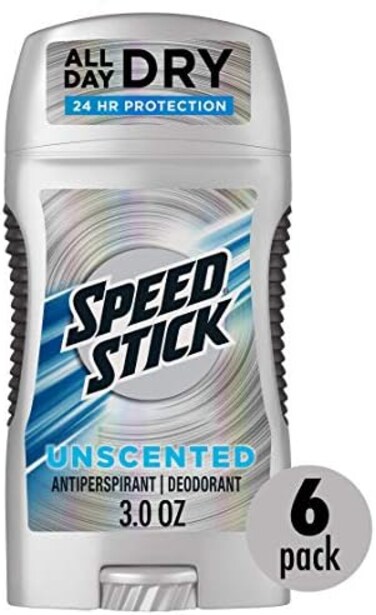 مزيل العرق سبيد ستيك باور المضاد للتعرق للرجال، بدون رائحة - 3 أونصة، عبوة من 6 قطع (قد تختلف التعبئة)