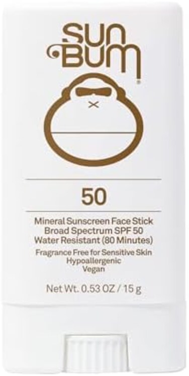 قلم وجه معدني من صن بوم بعامل حماية من الشمس 50، 13 جم، متعدد الألوان، 0.45 أونصة (عبوة من قطعة واحدة)