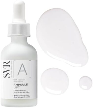 Svr [A] Ampoule Lift Retexturing Anti-Wrinkle Face Serum, 0, 3% Vitamin A/Pure Retinol Resurfacing Lifting Activator For Irregular, Sluggish Skin And Fine Lines, 30ml