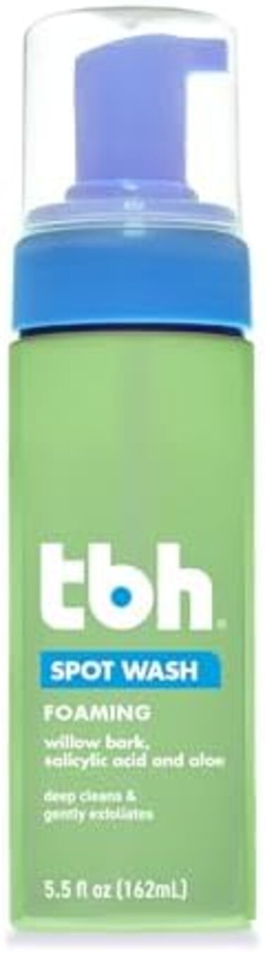 غسول الوجه الرغوي للأطفال - غسول يومي للوجه لحب الشباب - تركيبة طبيعية لطيفة - خالي من الكبريتات والبارابين - 5.5 أونصة