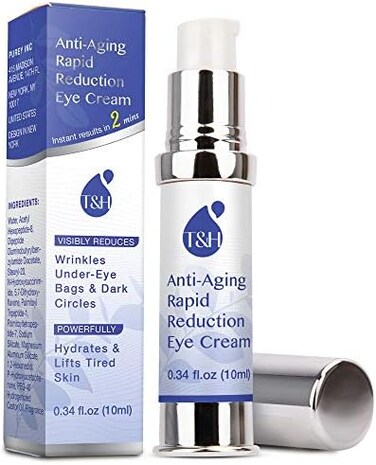 Terez &amp; Honor Anti-Aging Rapid Reduction Eye Cream, Visibly And Instantly Reduces Wrinkles, Under-Eye Bags, Dark Circles In 120 Seconds, Hydrates Lifts Skin (Rapid Anti-Aging Cream [0.34Oz])