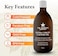 Organic Castor Oil &ndash; 100% Pure Extra Virgin, Cold-Pressed &amp; Unrefined &ndash; Hexane-Free &ndash; Nourishing Oil For Healthy Skin, Hair Growth &amp; Eyelashes (250ml)