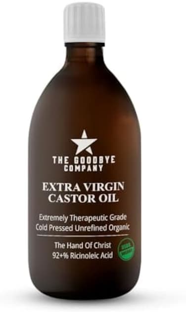 Organic Castor Oil &ndash; 100% Pure Extra Virgin, Cold-Pressed &amp; Unrefined &ndash; Hexane-Free &ndash; Nourishing Oil For Healthy Skin, Hair Growth &amp; Eyelashes (250ml)
