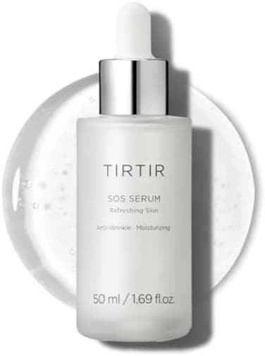 Tirtir Sos Serum - Radiant Glow Boosting Face Serum - Plumping, Anti Aging, Hydrating - Visibly Smooth And Glowy Skin - Fragrance Free Serum For All Skin Types, 1.69 Fl.Oz.