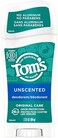 Tom's Of Maine Original Care Natural Deodorant, Unscented, 2.25 Oz. 6-Pack (Packaging May Vary)