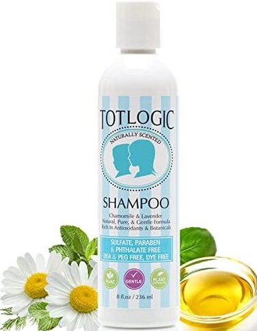 شامبو للأطفال خالي من الكبريتات - رائحة أصلية 236 مل - تركيبة نباتية لطيفة وخالية من البارابين وغير سامة وآمنة للأطفال الرضع والأطفال الصغار، زيوت عطرية طبيعية
