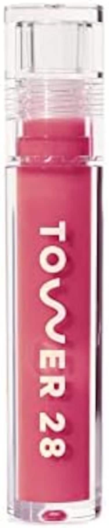 Tower 28 Beauty Shine On Jelly Lip Gloss - Coconut, Semi-Sheer, Milky Rosy Pink