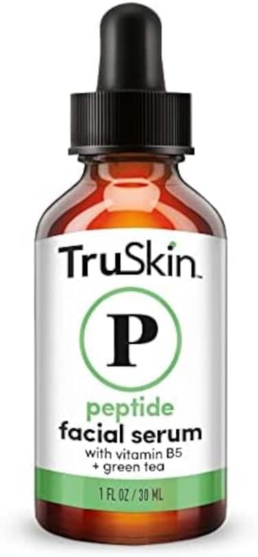 مصل الببتيد للوجه - مع الببتيدات المعززة للكولاجين والأحماض الأمينية والشاي الأخضر والصبار وفيتامينات B5 وE، 1 أونصة سائلة