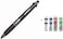 Uni Jetstream 0.5 mm Ballpoint Multi Pen And 0.5 mm Pencil Black Body (Msxe510005.24) + Refill 4 Color Set (Black, Blue, Red, Green) Sxr-80-05 0.5mm