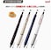 قلم حبر جاف زيتي 0.28 مم من Uni Jetstream Edge، جسم أبيض وأحمر (Sxn100328W.15)، أسود