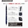 قلم حبر جاف زيتي 0.28 مم من Uni Jetstream Edge، جسم أبيض وأحمر (Sxn100328W.15)، أسود