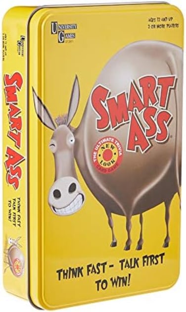 University Games Smart Ass Card Game Tin - Multicolor