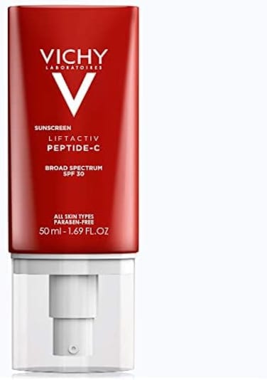 Vichy Liftactiv Sunscreen Peptide-C Face Moisturizer With Spf 30, Anti Aging Face Cream With Peptides &amp; Vitamin C To Brighten &amp; Firm Skin, Reduce Wrinkles &amp; Dark Spots