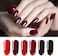 Vishine Red Colors Collection Gel Polish Set- Pack Of 6 Colors Shine Finish And Long Lasting, Soak Off UV LED Gel 8ml/Pcs Gift Set