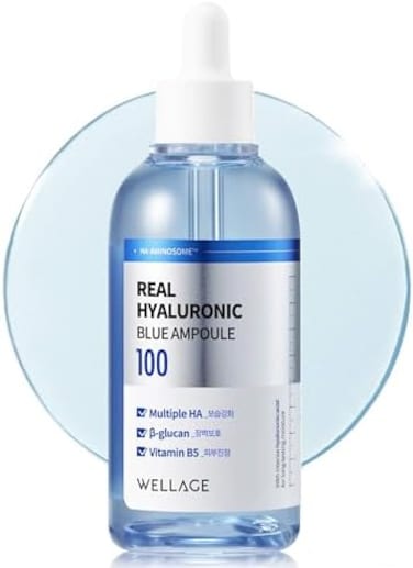 Fragrance Free Hyaluronic Ampoule Acid -Blue, 100ml (3.38 Fl. Oz)
