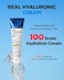 Real Hyaluronic Cream 100-100% Pure Hyaluronic Acid Face Moisturizer - Powerful Moisturizing &amp; Firming For Dry Skin - Lightweight Gel Cream, 2.7Oz.
