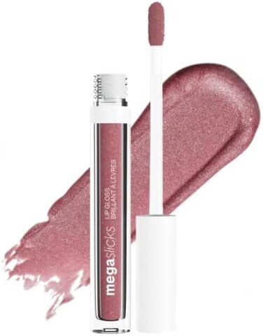 ملمع شفاه ميجا سليكس من ويت آند وايلد، يدوم طويلاً، حمض الهيالورونيك، لمعان عالٍ، حظر التجول الأحمر الماضي