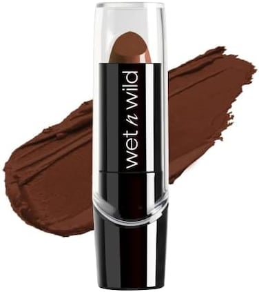 Wet N Wild Silk Finish Lipstick, Hydrating Rich Buildable Lip Color, Formulated With Vitamins A, E, &amp; Macadamia For Ultimate Hydration, Cruelty-Free &amp; Vegan - Mink Brown