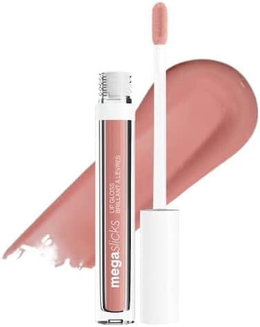 Wet N Wild Megaslicks Lip Gloss, Ultra-Glossy, Vitamin-E Enriched, Ultra-Gloss High Shine Moisturizing, Cruelty-Free &amp; Vegan - Snuggle Sesh