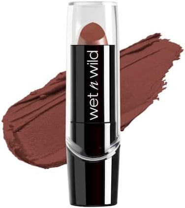 Wet N Wild Silk Finish Lipstick, Hydrating Rich Buildable Lip Color, Formulated With Vitamins A, E, &amp; Macadamia For Ultimate Hydration, Cruelty-Free &amp; Vegan - Java