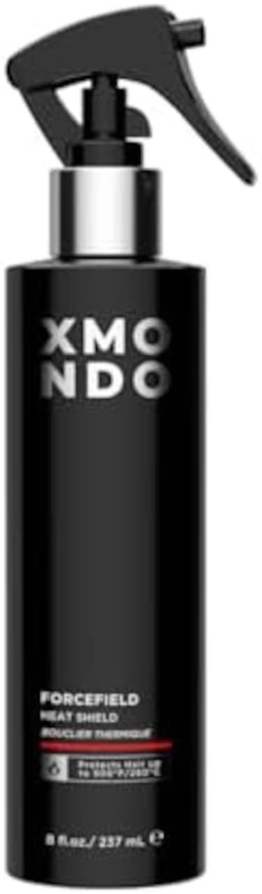 Hair Forcefield Heat Shield, Vegan Formula With Pro-Vitamin B5 To Shield From Heat Up To 500 Degrees F, Reduce Drying Time, And Add Light Hold, 8 Fl Oz 1-Pack