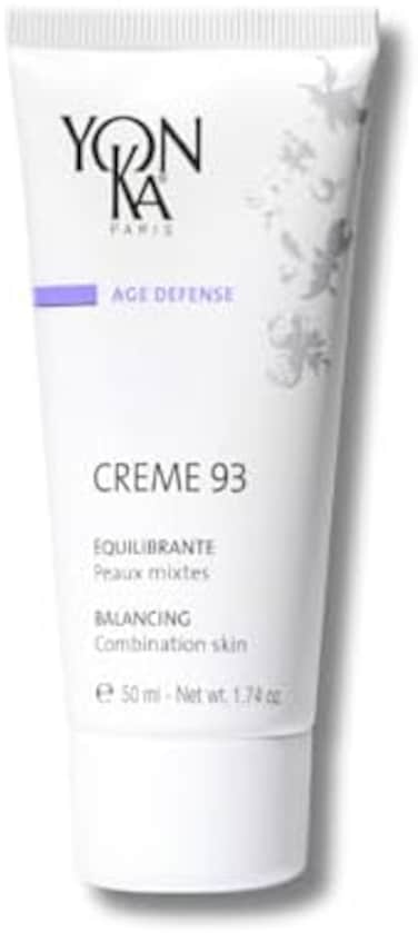 كريم 93 مرطب مطفي (50 مل) كريم موازن للوجه للبشرة المختلطة، يوازن البشرة الدهنية مع فيتامينات A وC وE، خالي من البارابين