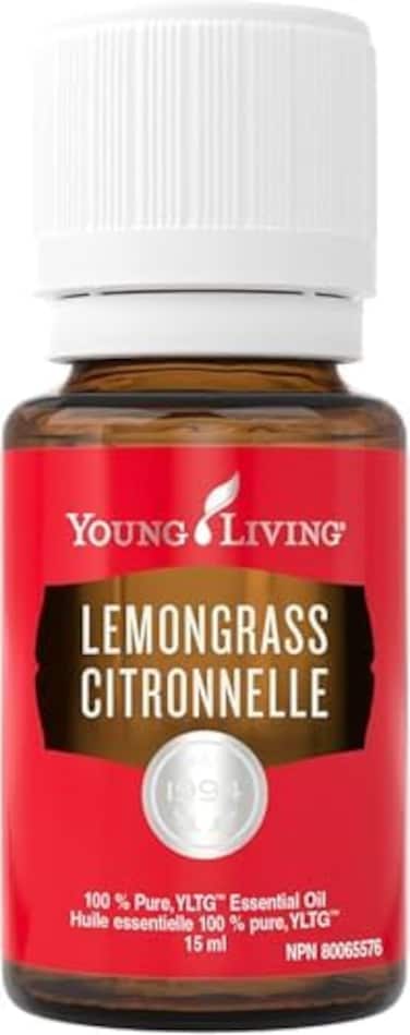 زيت عشبة الليمون العطري من يونج ليفينج 15 مل - علاج عطري نقي ومنعش - ارفع حواسك - جودة معتمدة لرحلة الرفاهية الشاملة والعافية الطبيعية