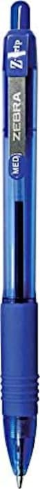 Zebra Pen Bulk Pack Of 48 Ink Pens, Z-Grip Retractable Ballpoint Pens Medium Point 1.0 Mm, 24 Black Pens &amp; 24 Blue Pens Combo Pack