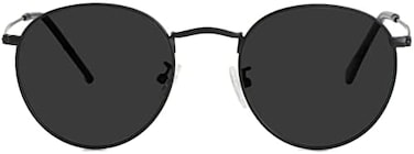 نظارات شمسية مستقطبة معدنية دائرية صغيرة من كورسان للرجال والنساء بعدسات عاكسة نظارات شمسية دائرية كلاسيكية