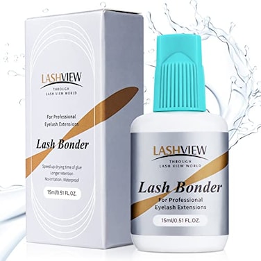 Lashview Lash Bonder For Eyelash Extension, Lash Sealant, Glue Accelerator, Super Bonder Longer Retention, Low Irritation, Water Oil Proof, Increase Lash Retention By Up To 30% (15ml)