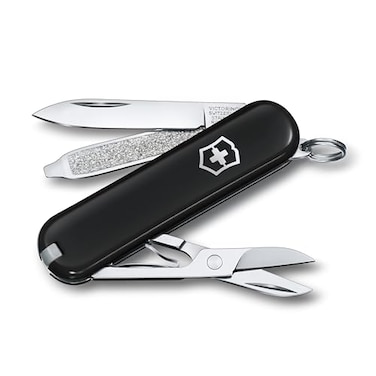 Victorinox 0.6223.3G سكين جيب كلاسيكي SD وهمي داكن، أسود