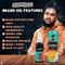 زيت اللحية الفاخر للرجال #Everydayhustle - 50 مل، أنواع اللحية السوداء والمختلطة للرجال - زجاجة رذاذ، ترطيب ولمعان